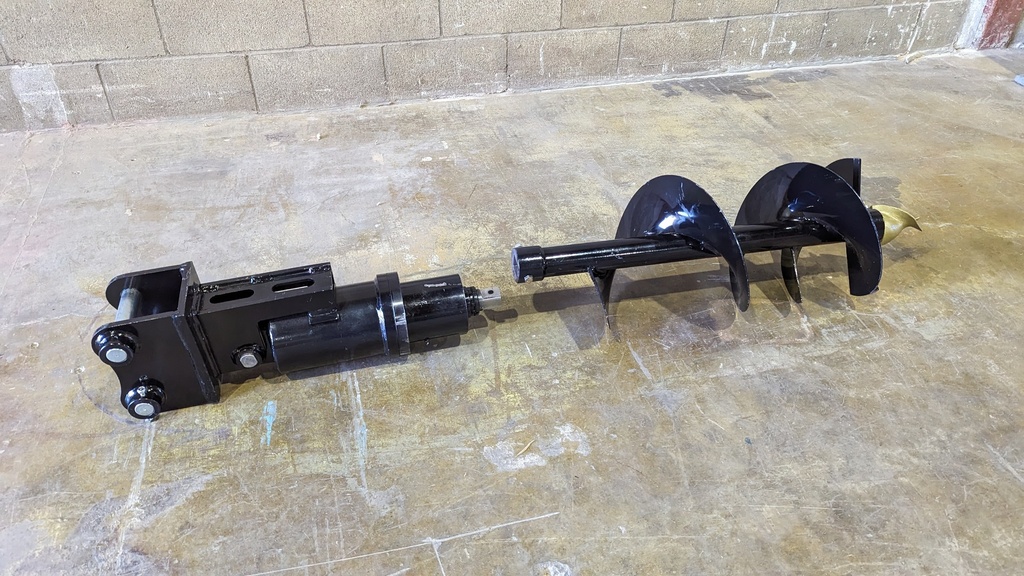 Auger Motor and Bit Ø12", for 1.7t mini-excavator